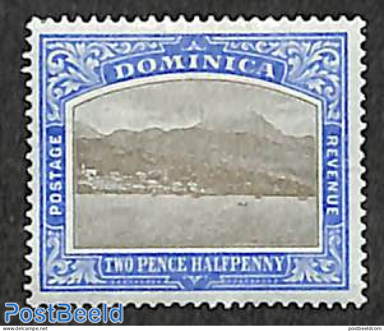 Dominica 1903 2.5d, WM CC-Crown, Stamp Out Of Set, Unused (hinged) - Dominikanische Rep.