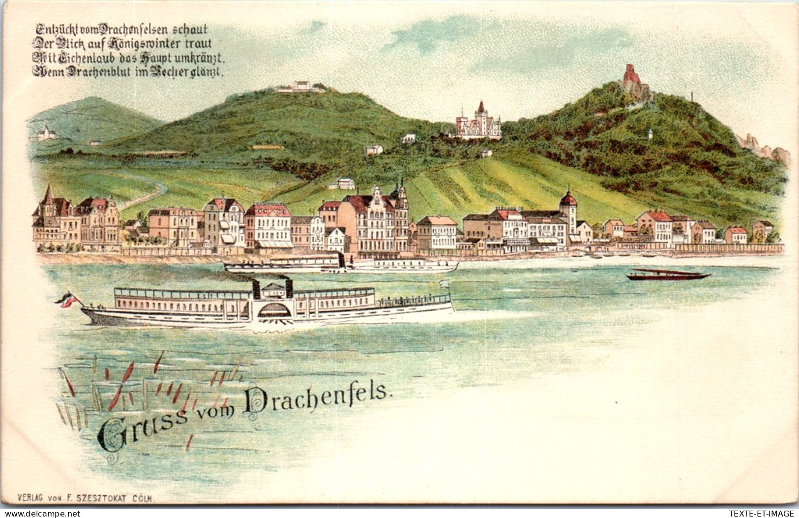 ALLEMAGNE - NORD WESTPHALIE -Gruss Vom Drachenfels  - Autres & Non Classés