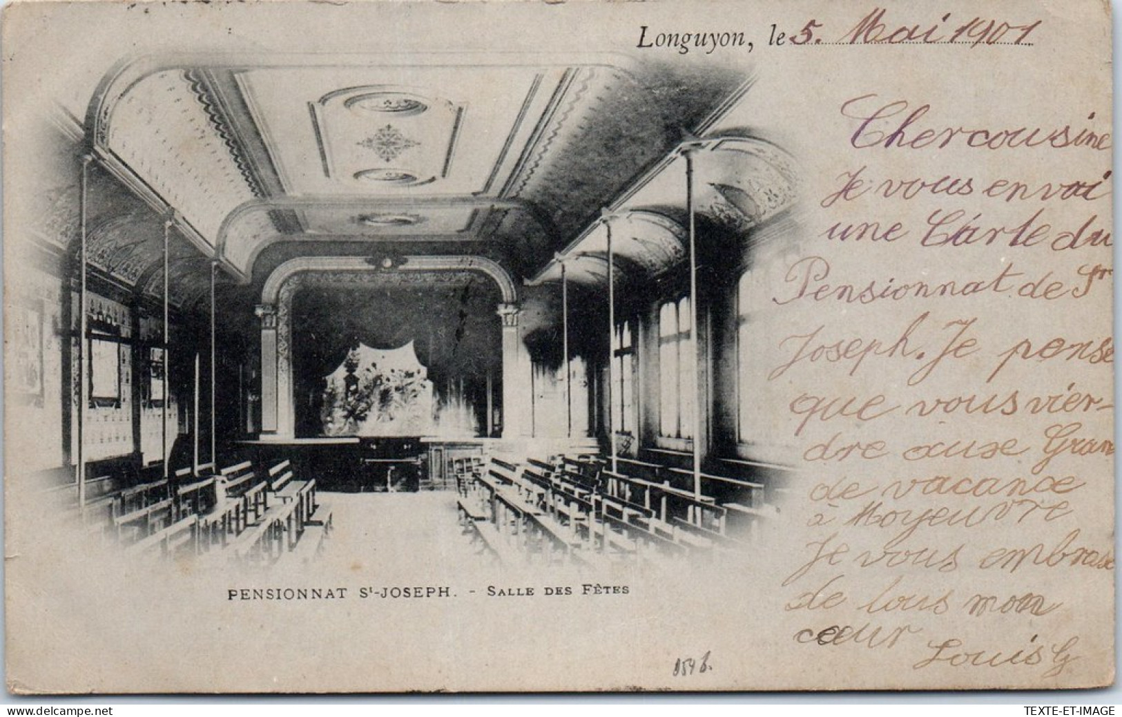 54 LONGUYON - Pensionnat Saint Joseph, La Salle Des Fetes  - Longuyon