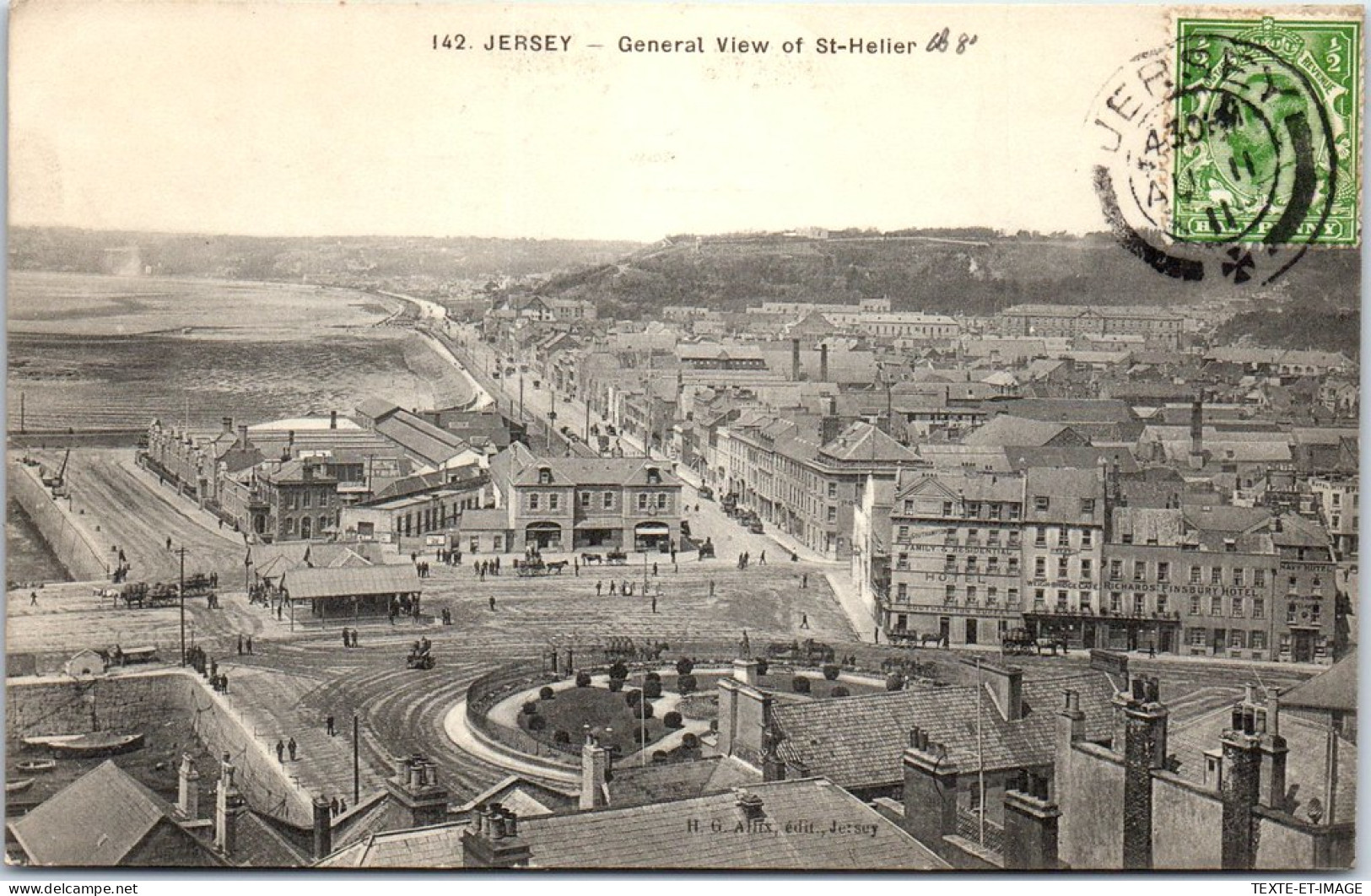 GRANDE BRETAGNE - JERSEY - General View Of St Helier. - Andere & Zonder Classificatie