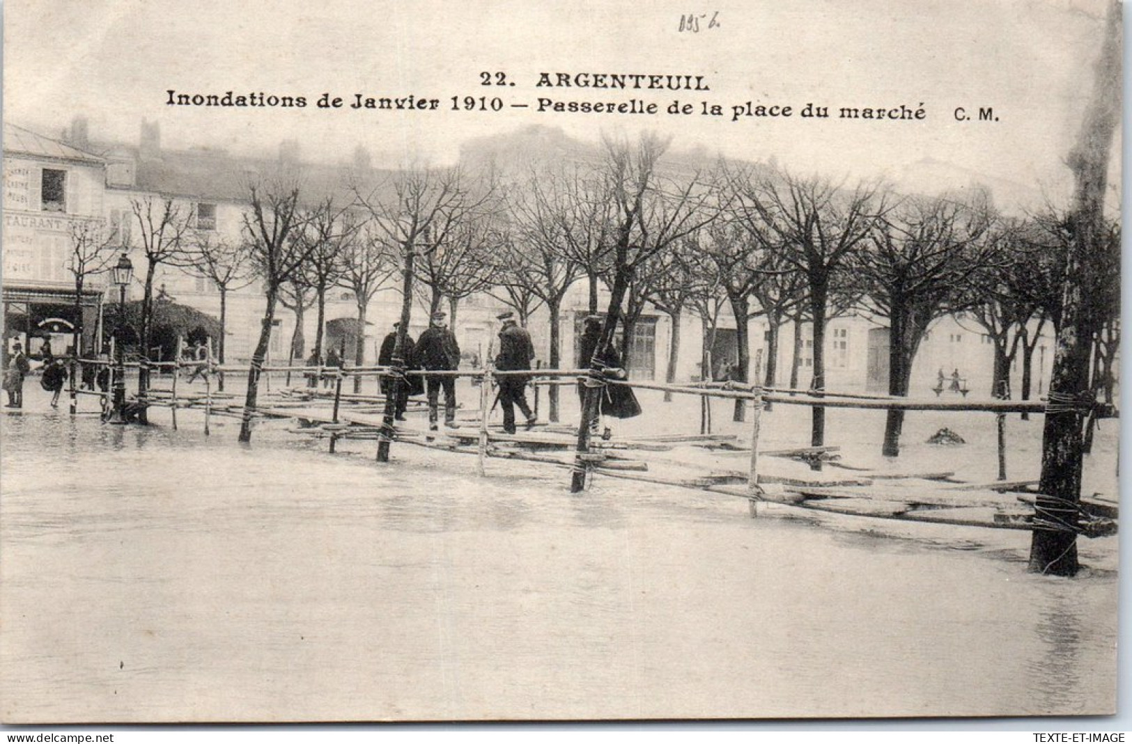 95 ARGENTEUIL - Passerelle De La Place Du Marche  - Argenteuil