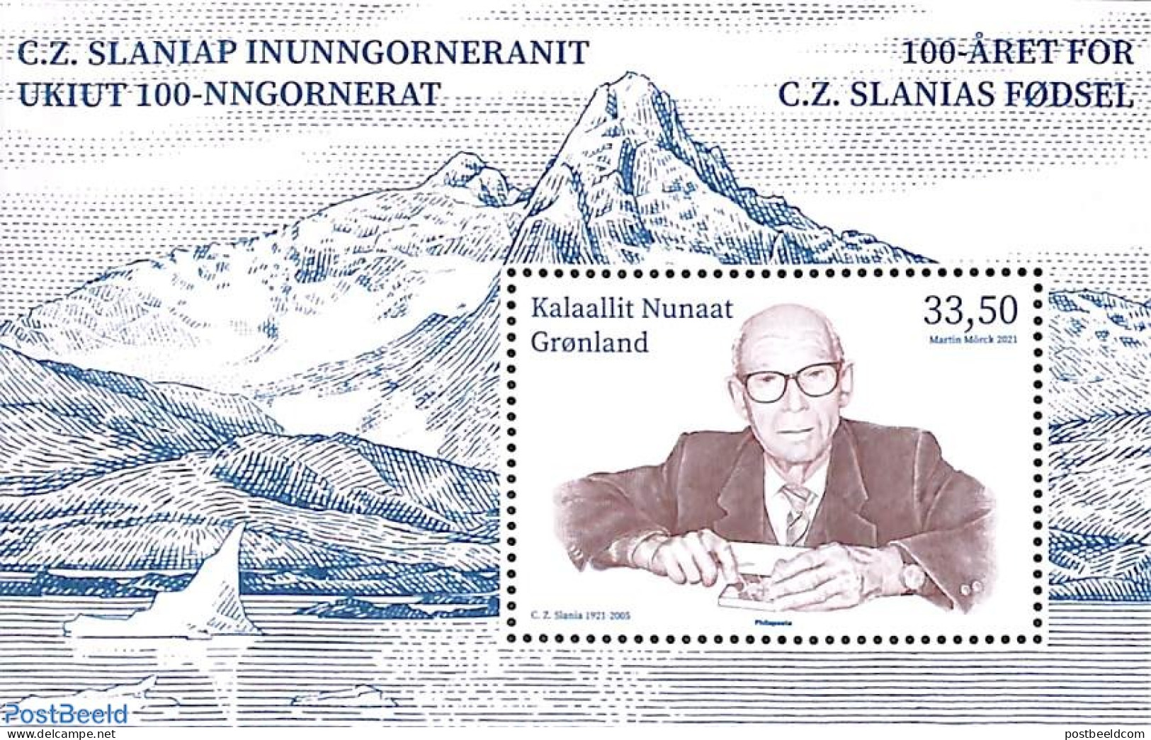 Greenland 2021 Czeslaw Slania S/s, Mint NH, Art - Printing - Unused Stamps