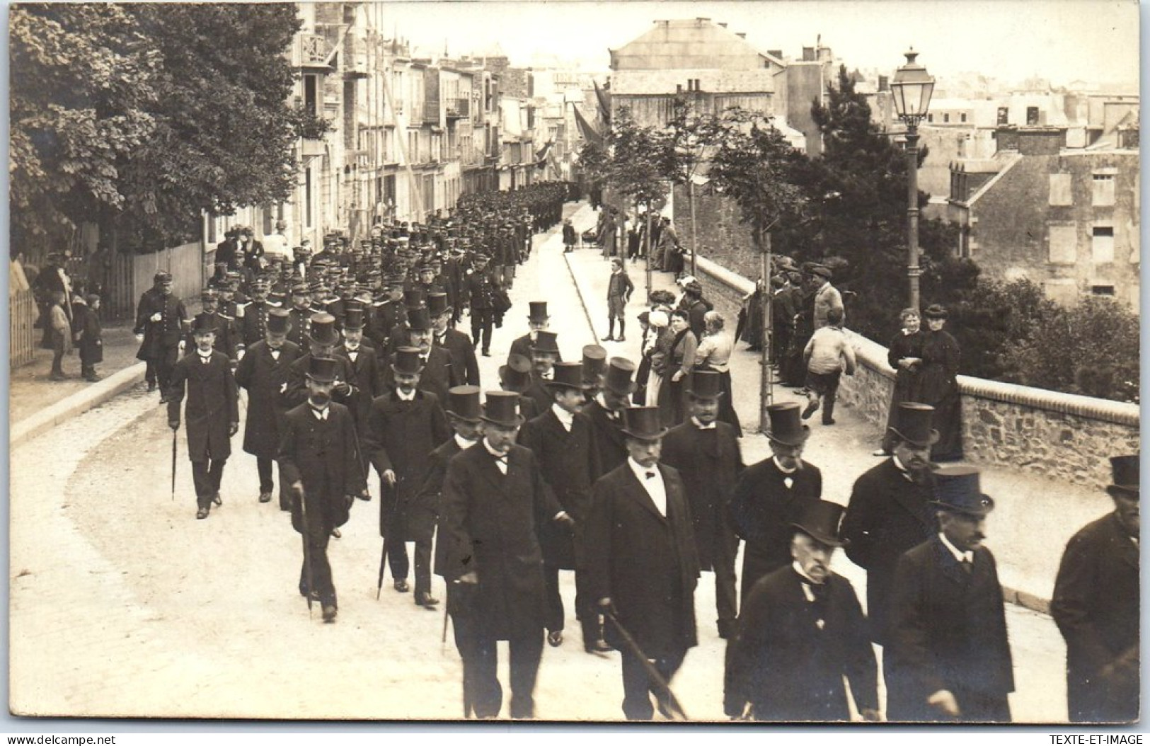 50 GRANVILLE CARTE PHOTO - Obseque De Vertier 1907 - Granville