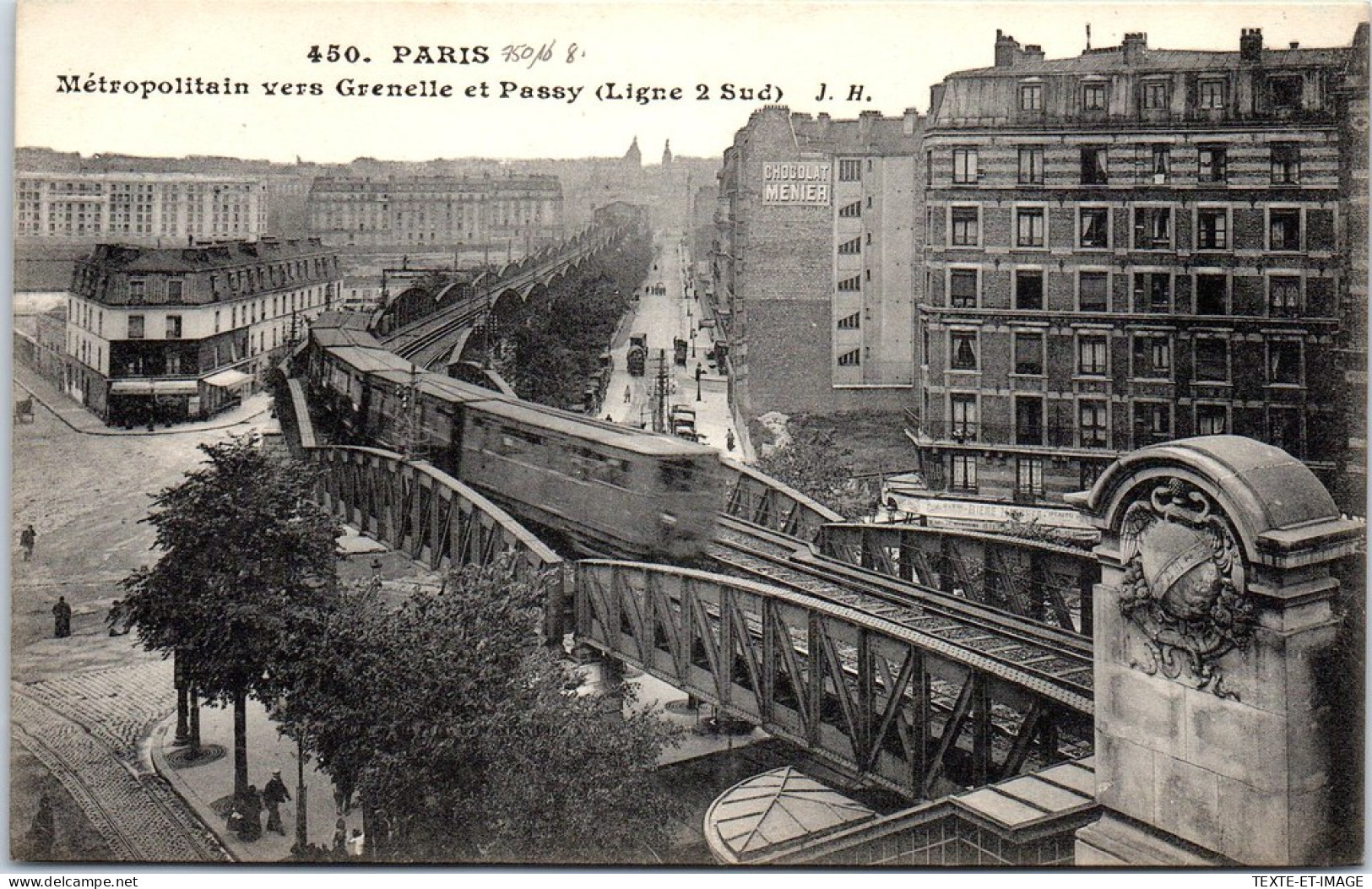 75016 PARIS - Ligne 2 Du Metro Vers Grenelle Et Passy  - Arrondissement: 16