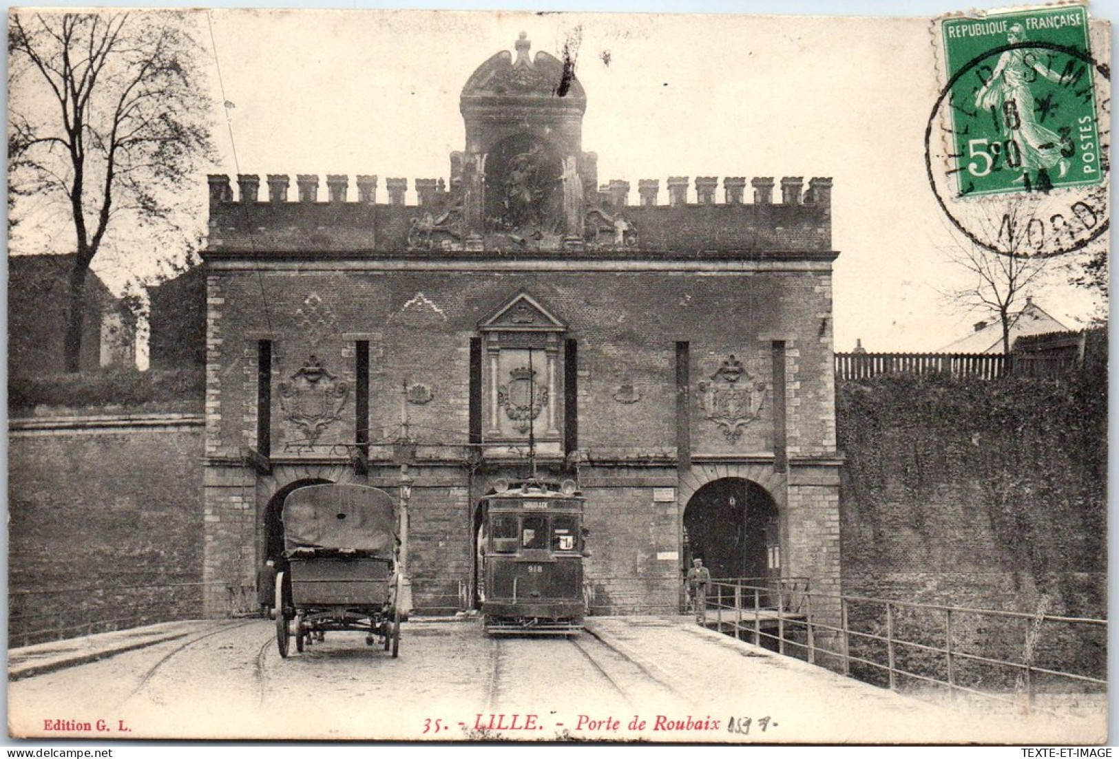 59 LILLE - La Porte De Roubaix (tramway) - Lille