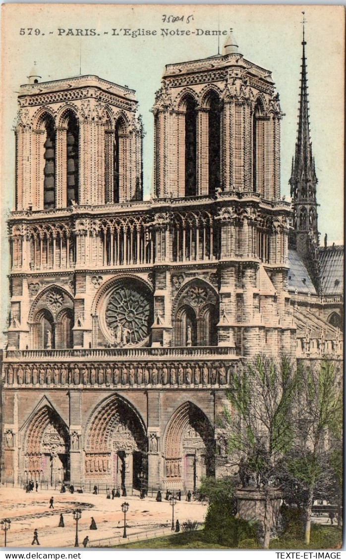 75001 PARIS - Vue De La Cathedrale Notre Dame. - District 01