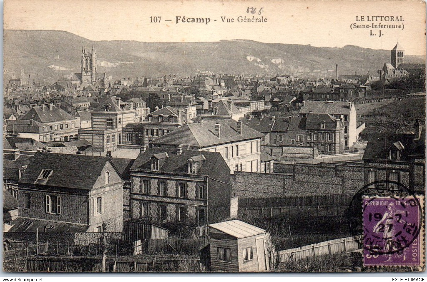 76 FECAMP - Vue Generale Sur La Ville  - Fécamp