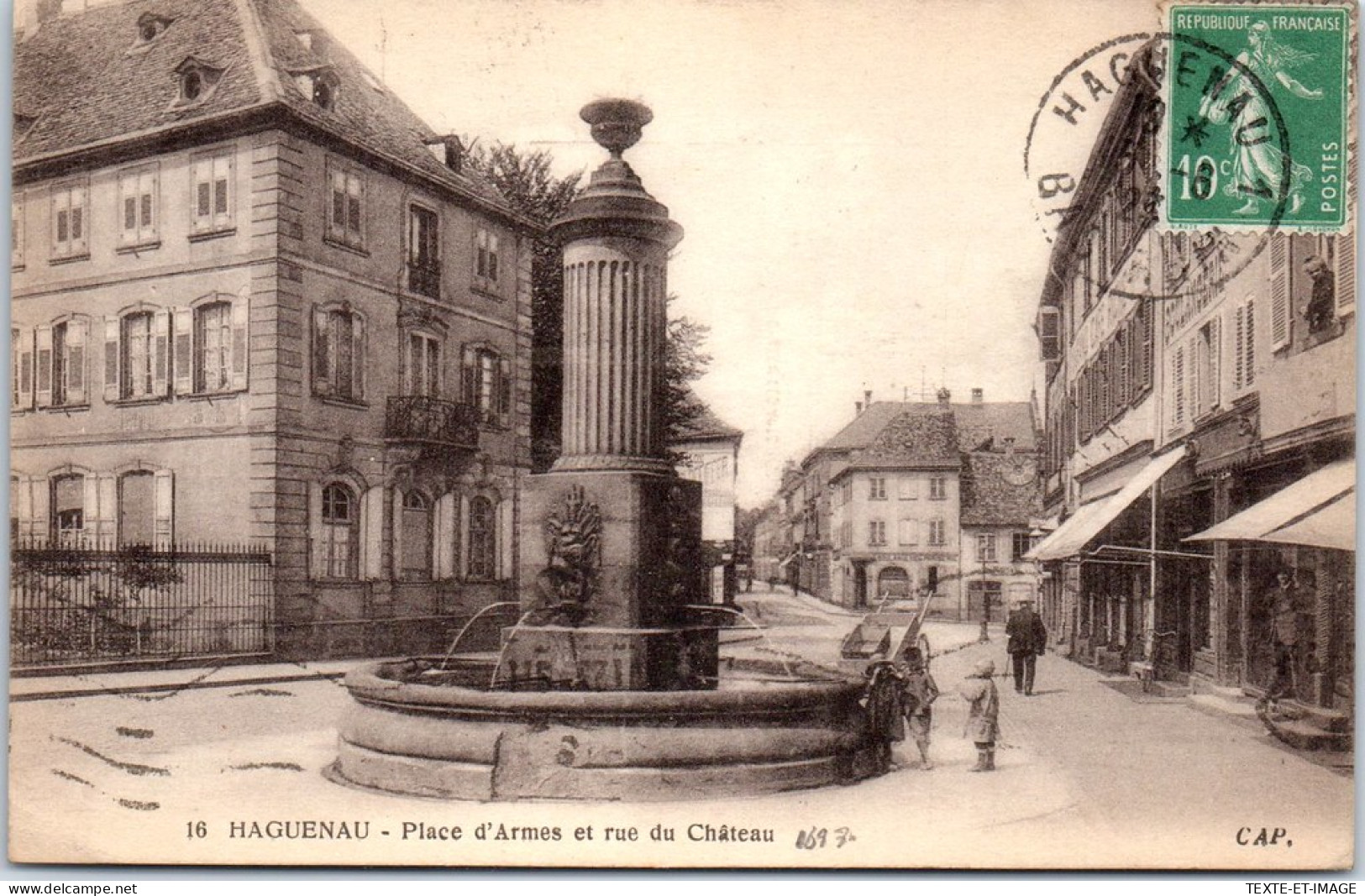 67 HAGUENAU - Place D'armes Et Rue Du CHATEAU - Autres & Non Classés