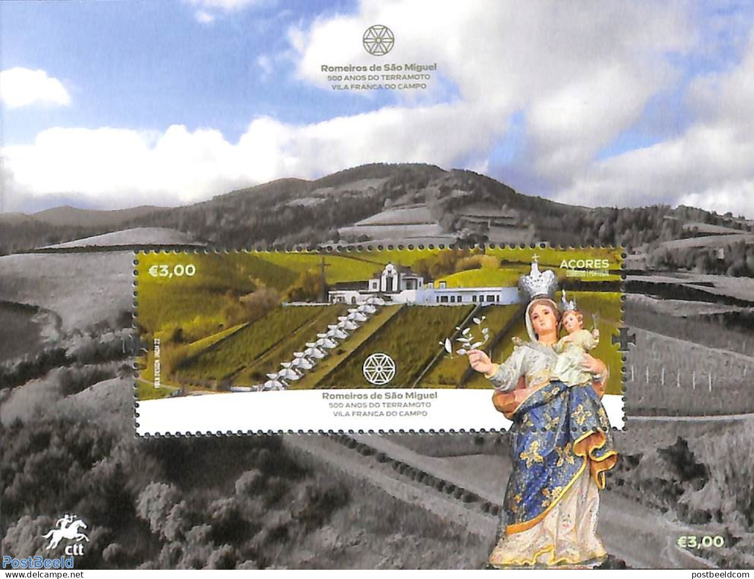 Azores 2022 Pilgrims Of San Miguel S/s, Mint NH, Religion - Religion - Azoren
