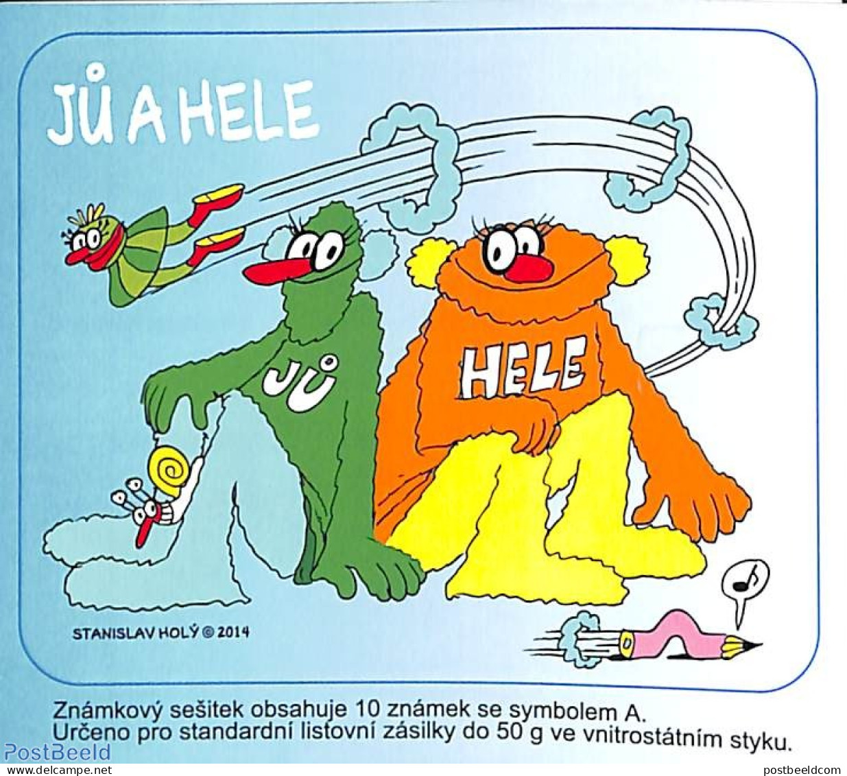 Czech Republic 2014 Ju & Hele Booklet S-a, Mint NH, Stamp Booklets - Art - Comics (except Disney) - Autres & Non Classés