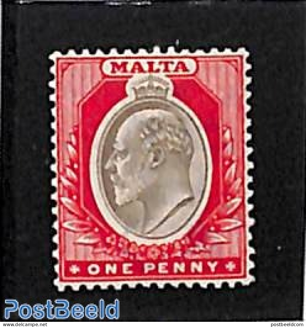 Malta 1903 1d, WM Crown-CA, Stamp Out Of Set, Unused (hinged) - Malta