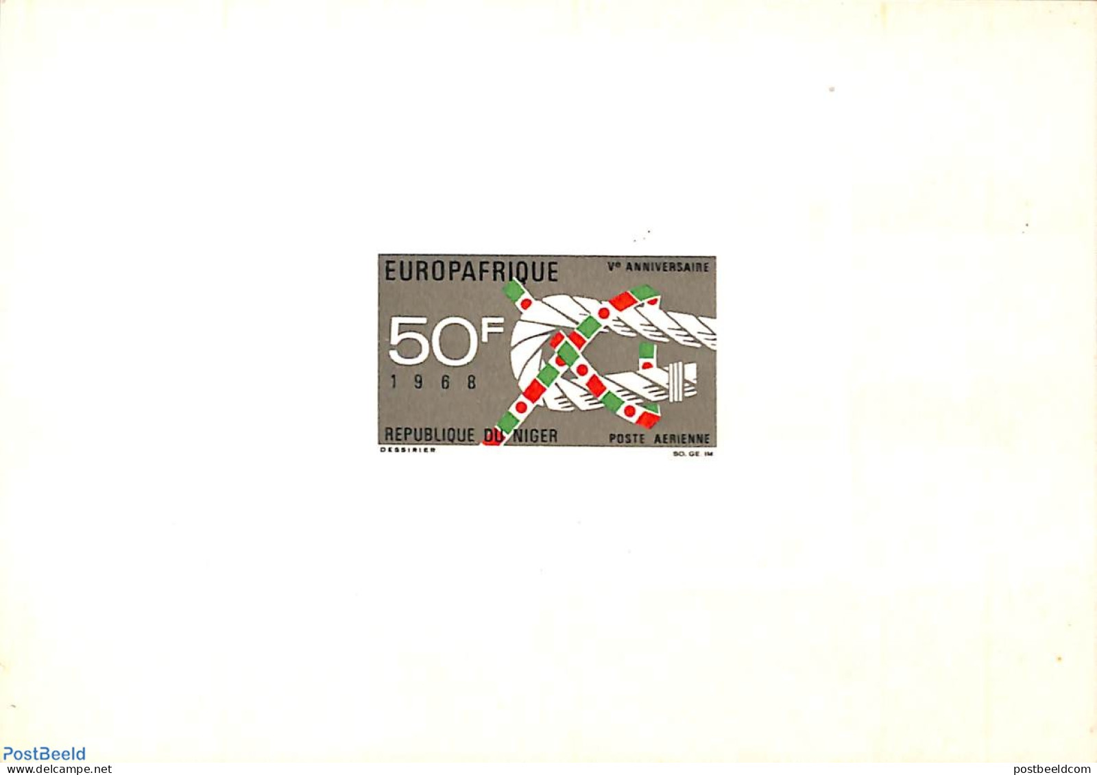 Niger 1968 Europafrique, Epreuve De Luxe, Mint NH, History - Afriqueeurope - Other & Unclassified