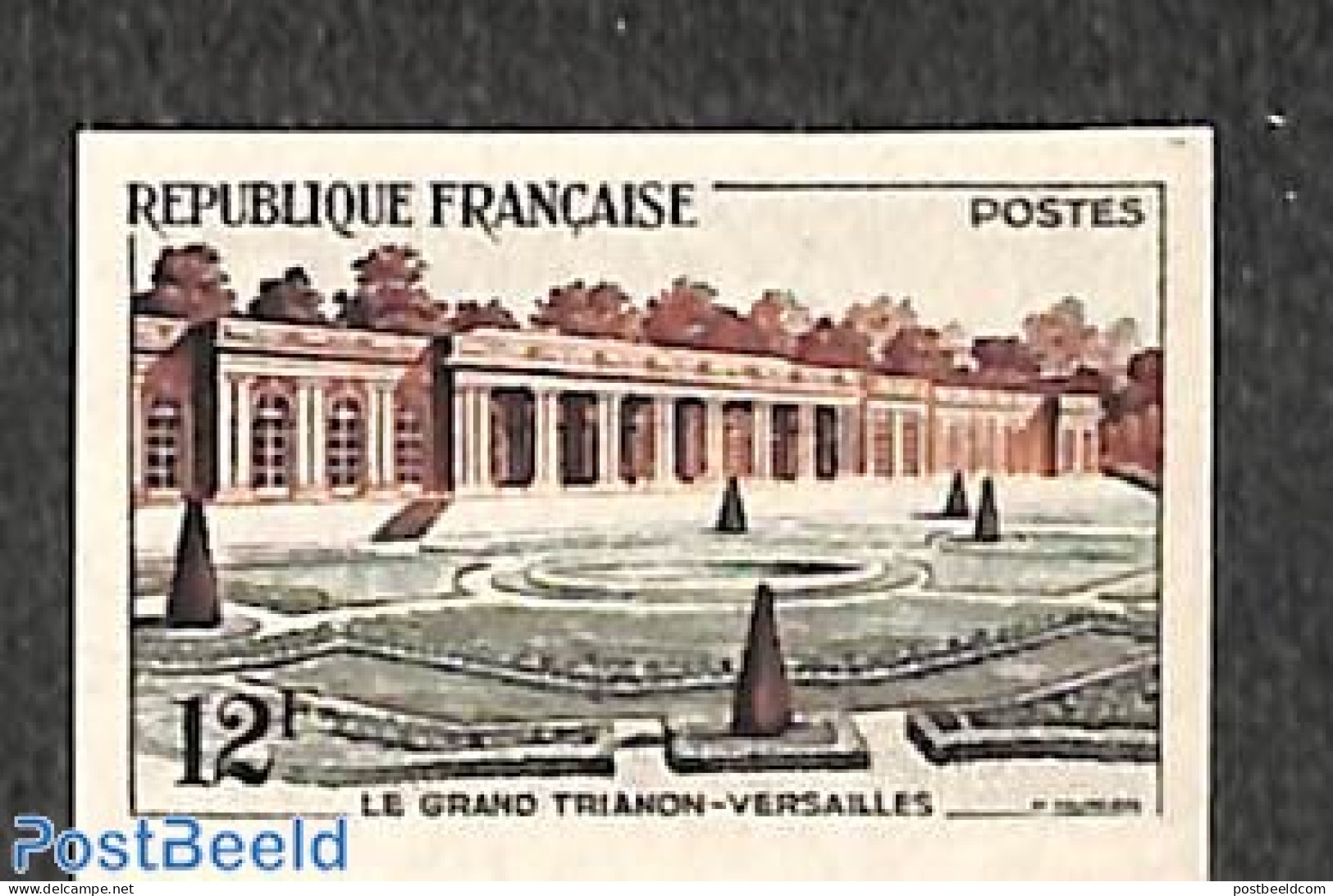 France 1956 Le Grand Trianon 1v, Imperforated, Unused (hinged) - Unused Stamps
