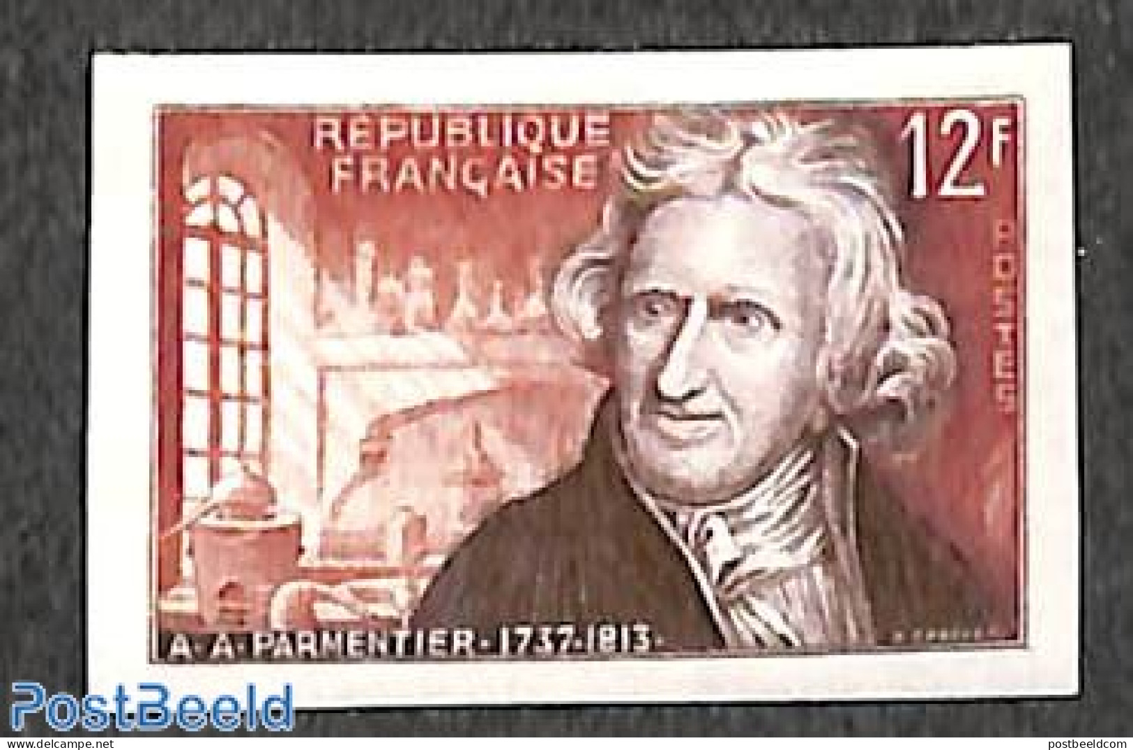 France 1956 A.A. Parmentier 1v, Imperforated, Unused (hinged), Science - Chemistry & Chemists - Nuovi
