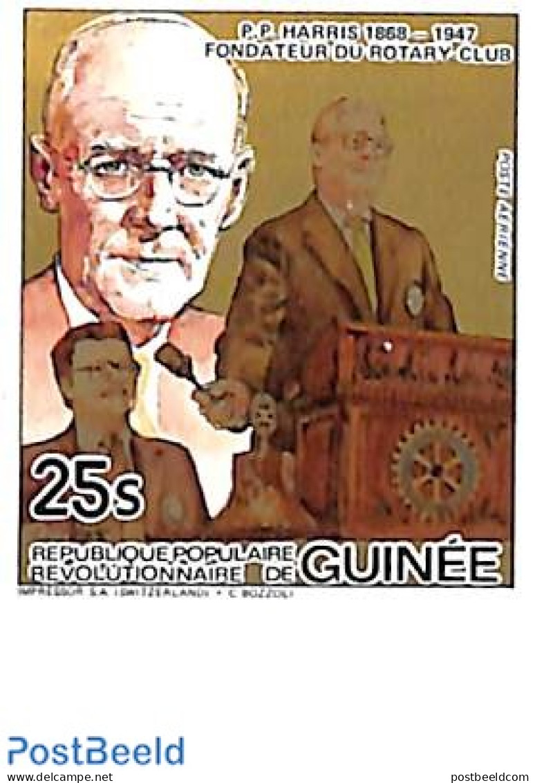 Guinea, Republic 1984 25s, Stamp Out Of Set, Imperforated, Mint NH, Various - Rotary - Rotary Club