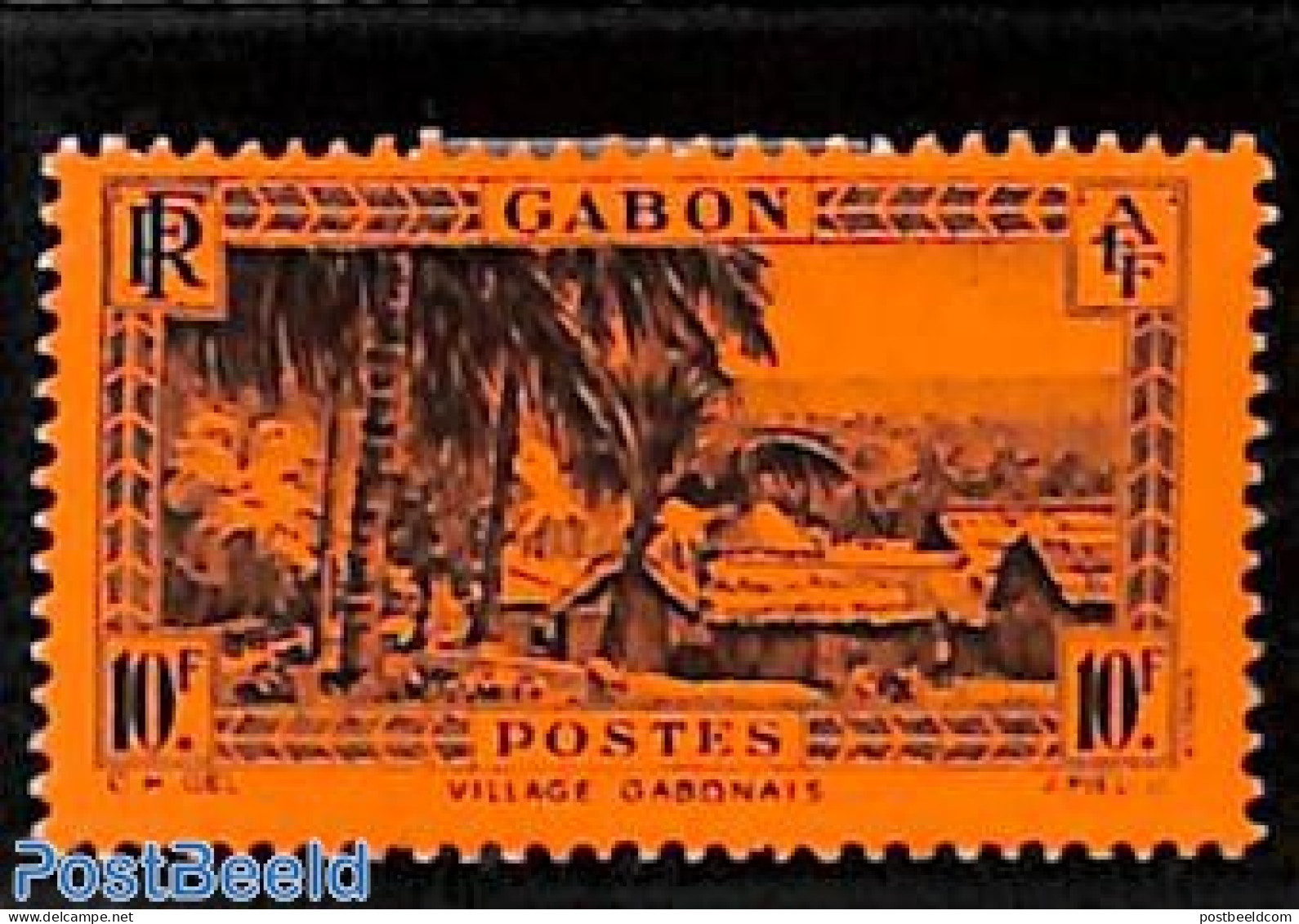 Gabon 1932 10f, Stamp Out Of Set, Unused (hinged) - Ongebruikt