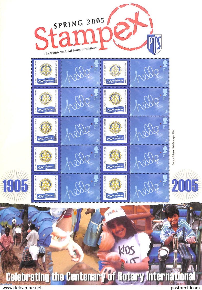 Great Britain 2005 Rotary/Stampex, M/s With Personal Tabs, Mint NH, Various - Rotary - Nuevos