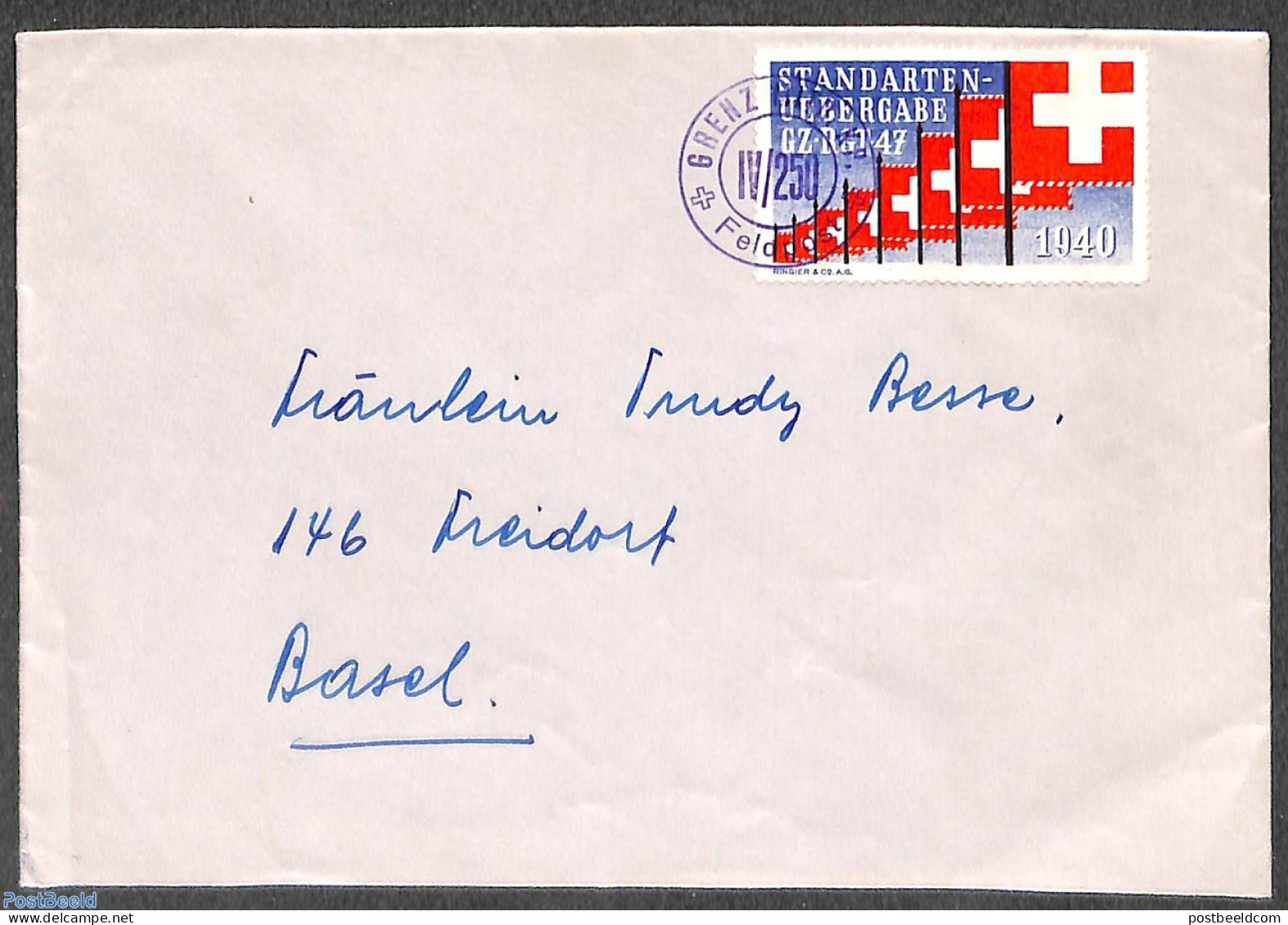 Switzerland 1940 Feldpost With Military Stamps, Postal History - Covers & Documents