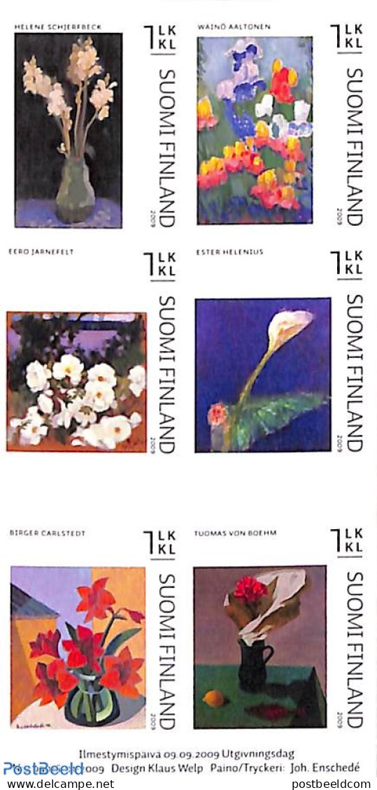 Finland 2009 Flowers 6v S-a, Mint NH, Nature - Flowers & Plants - Unused Stamps