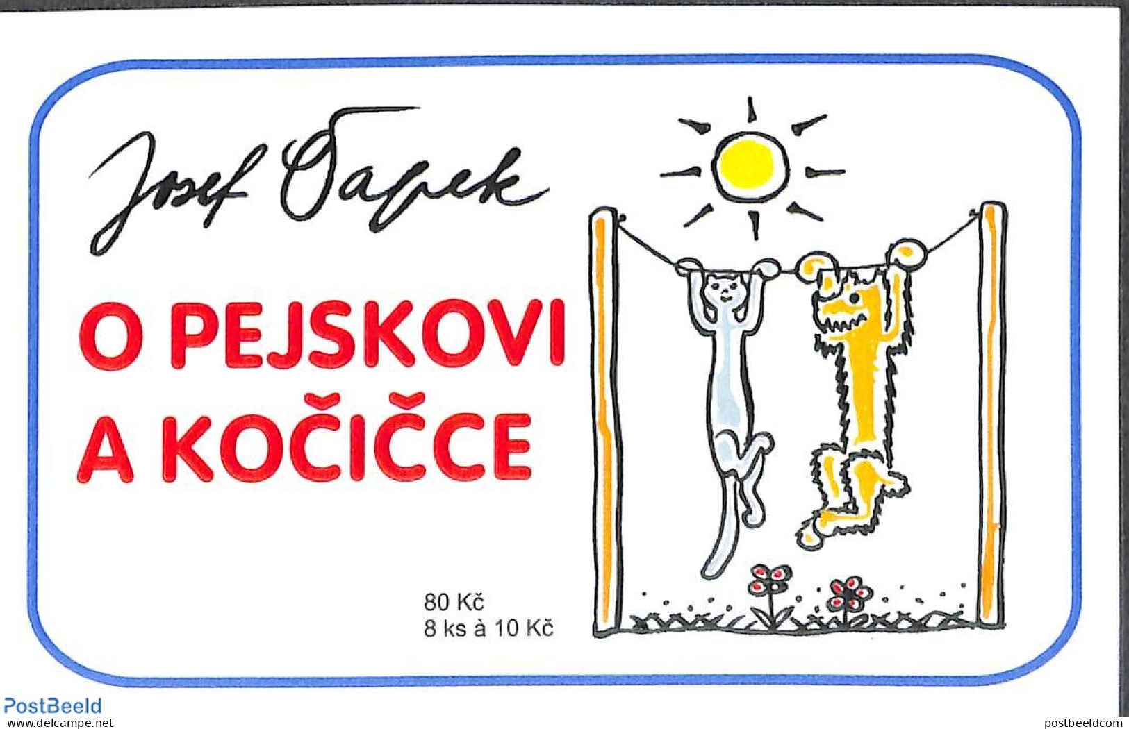 Czech Republic 2008 For Children Booklet, Mint NH, Nature - Cats - Dogs - Stamp Booklets - Autres & Non Classés