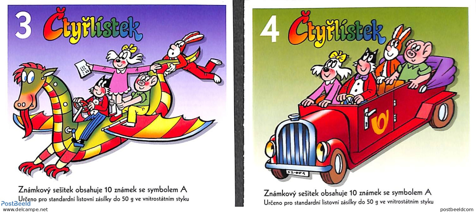Czech Republic 2011 Comics 2 Booklets S-a, Mint NH, Stamp Booklets - Art - Comics (except Disney) - Altri & Non Classificati