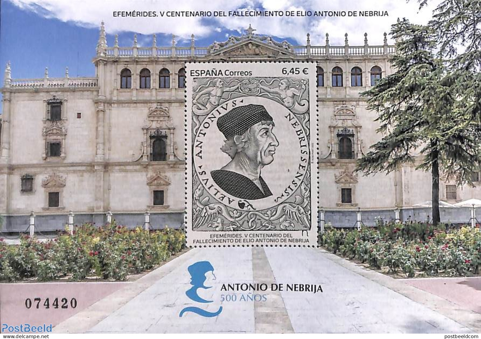 Spain 2022 Antonio De Nebrija S/s, Mint NH, Art - Authors - Unused Stamps