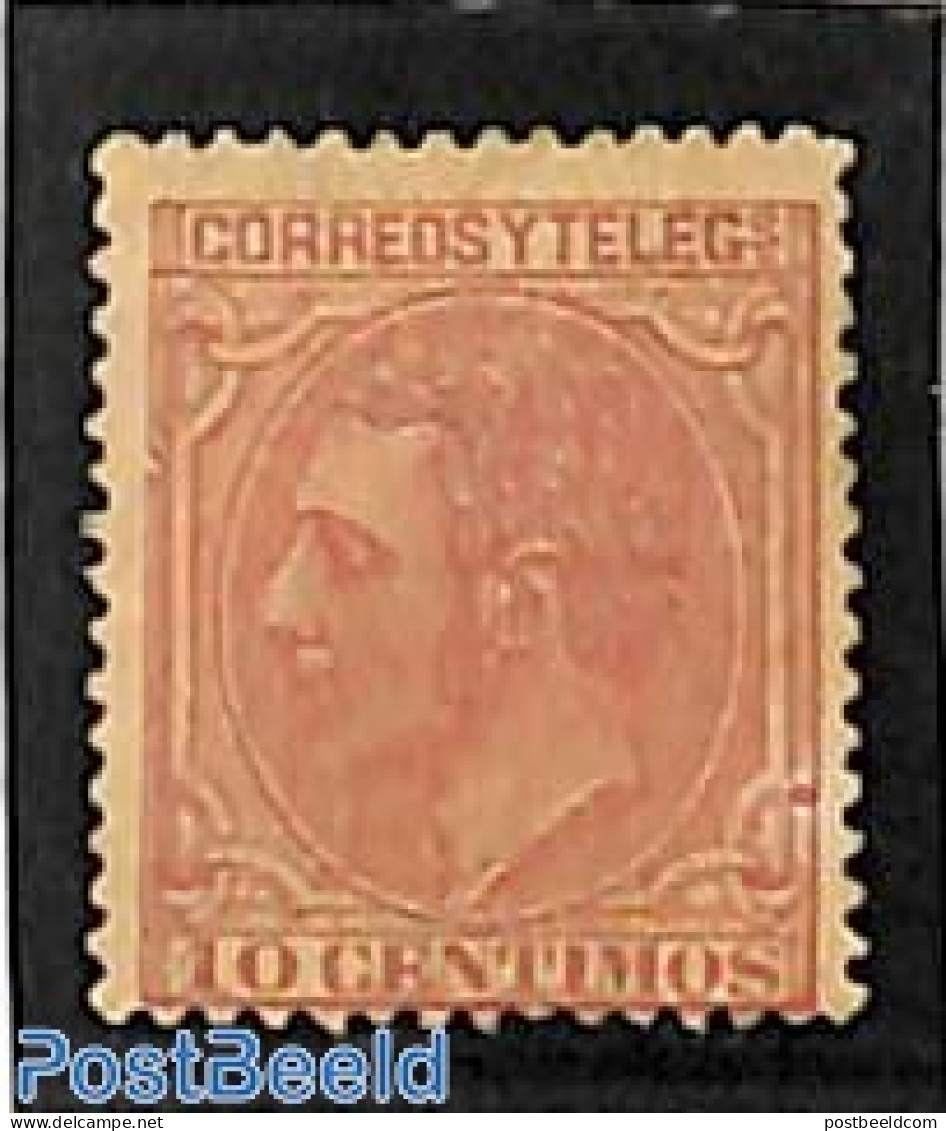 Spain 1879 10c, Stamp Out Of Set, Unused (hinged) - Ongebruikt