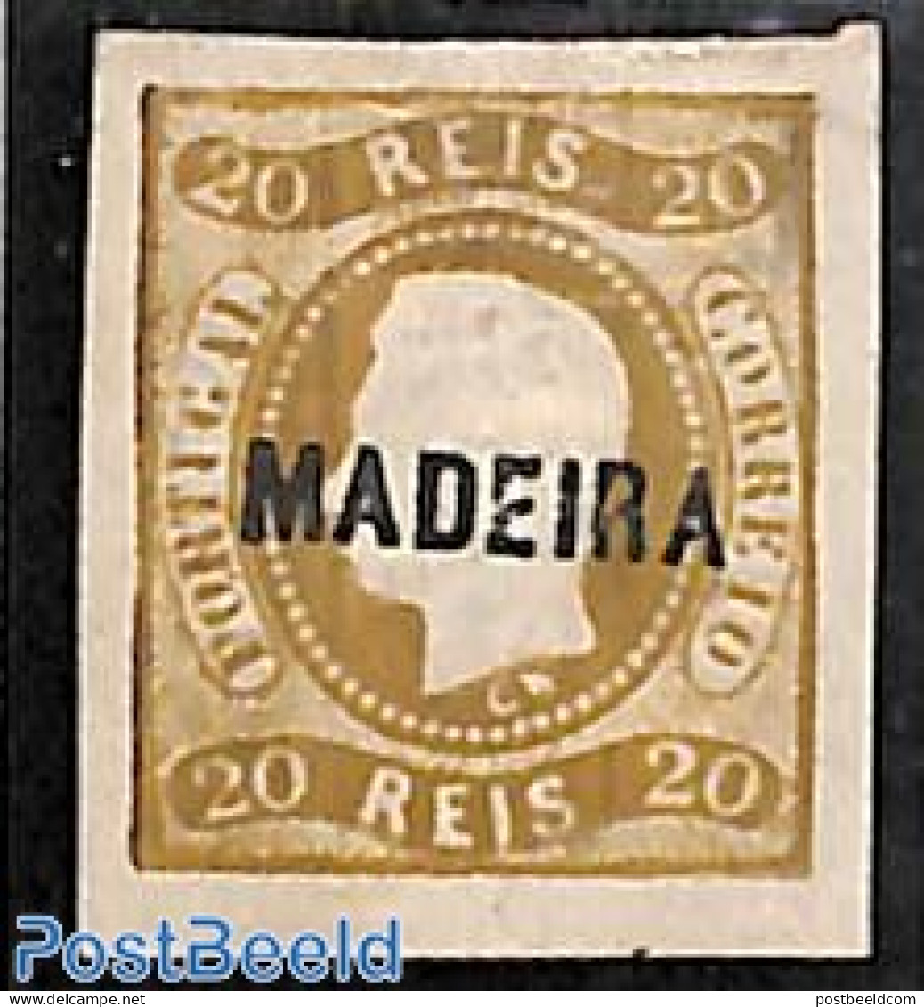 Madeira 1868 20R, Stamp Out Of Set, Unused (hinged) - Madère