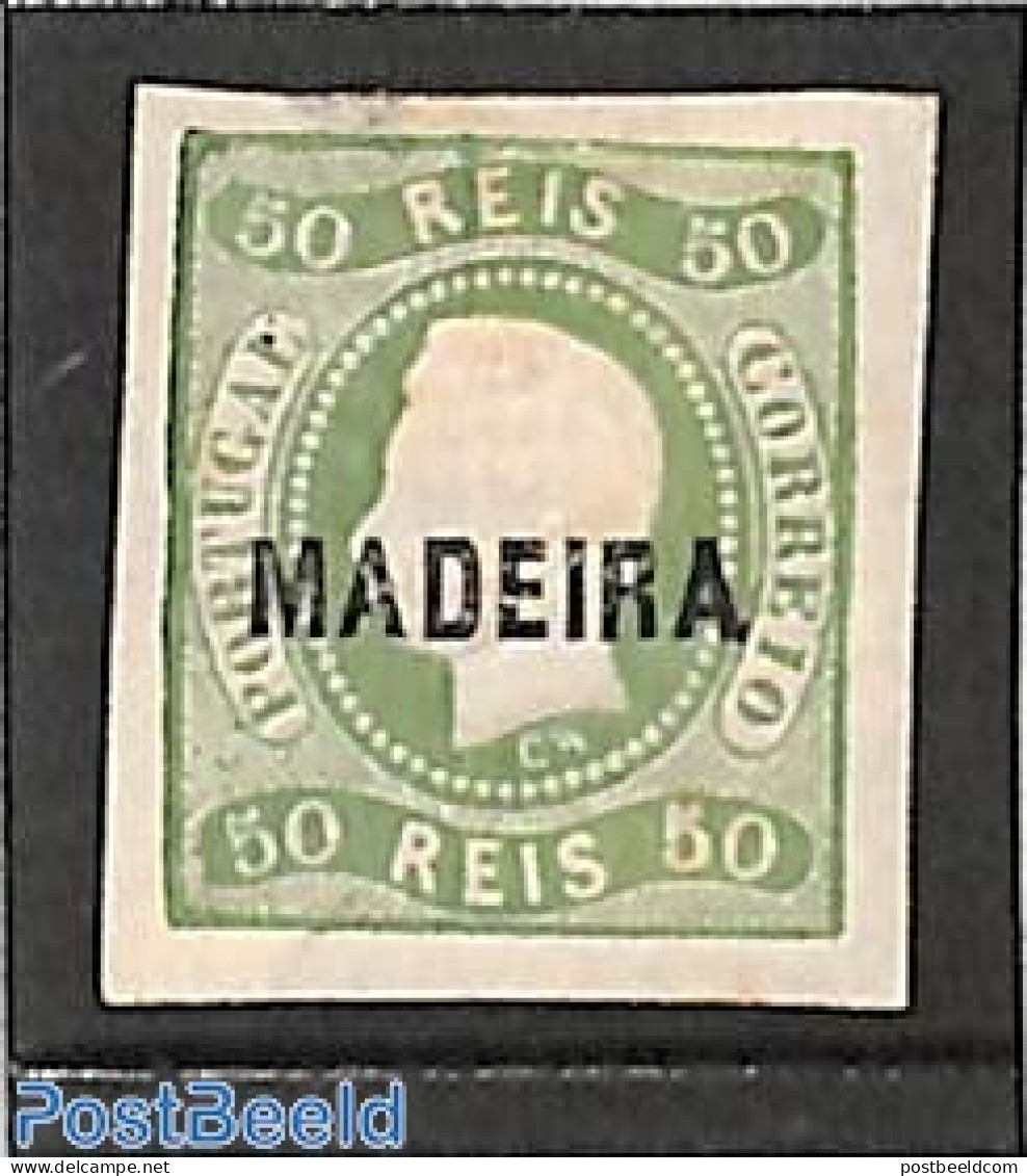 Madeira 1868 50R, Stamp Out Of Set, Unused (hinged) - Madeira