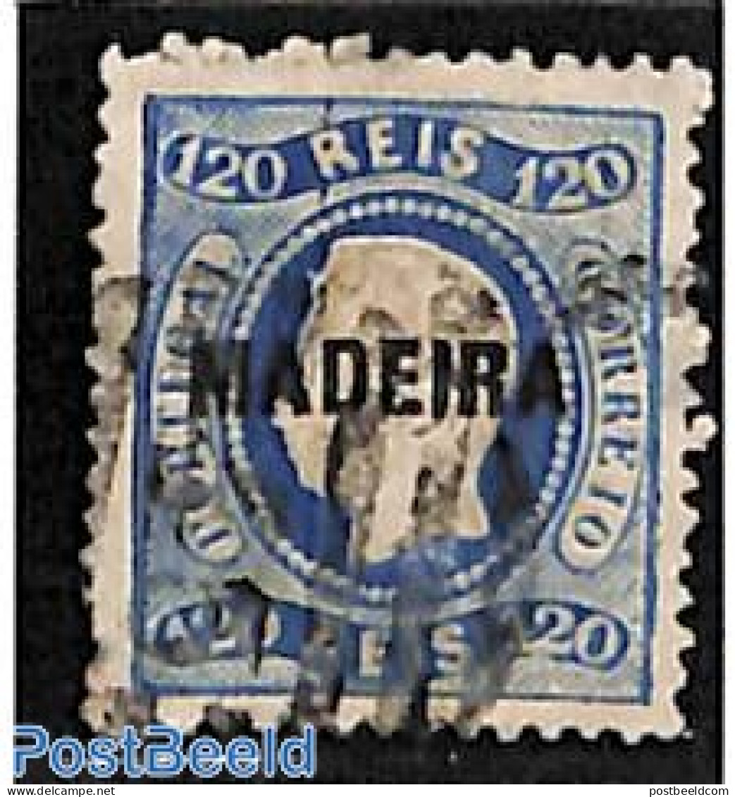 Madeira 1868 120R, Used, Stamp Out Of Set, Used Stamps - Madeira