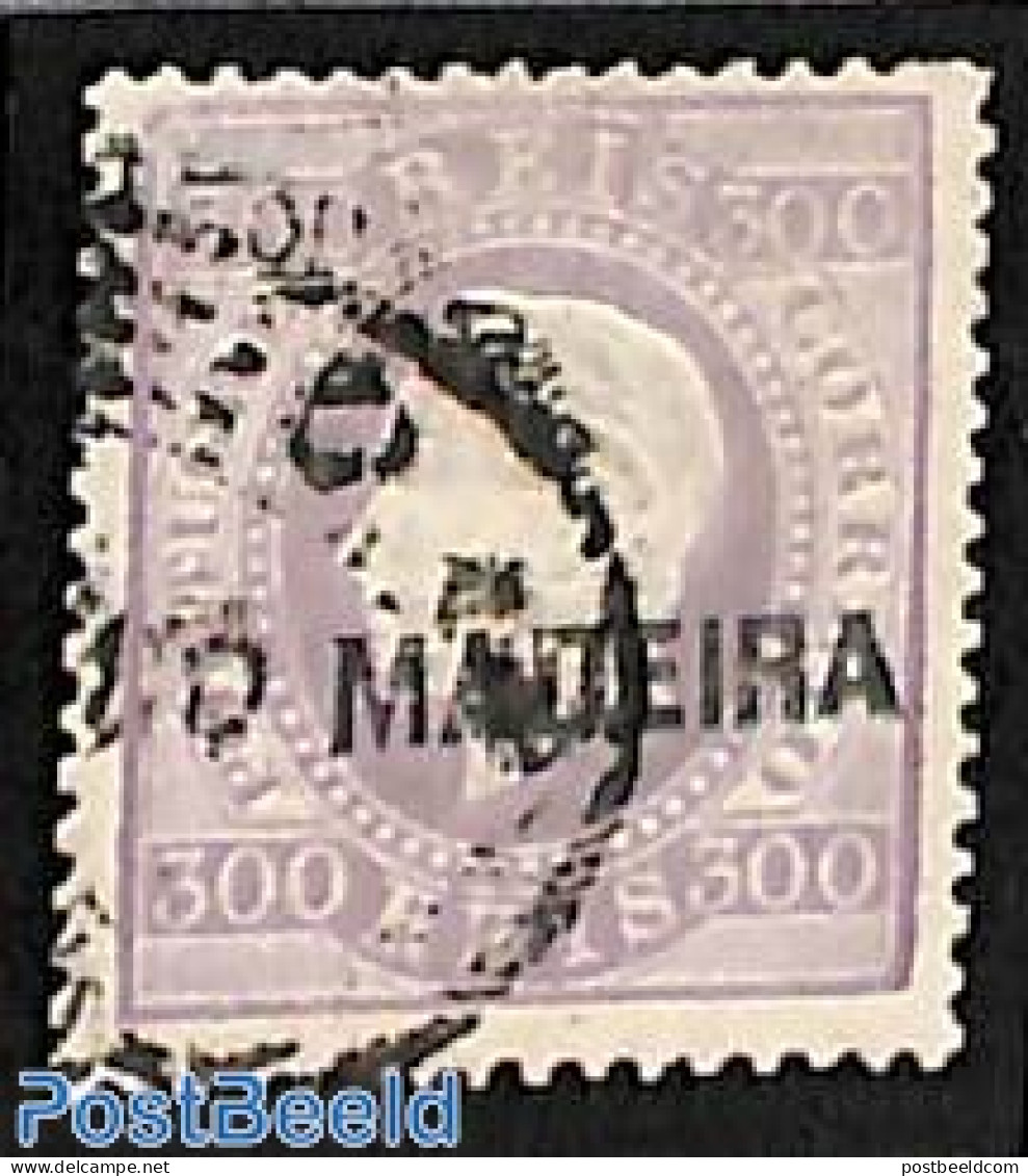 Madeira 1875 300R, Used, Used Stamps - Madeira