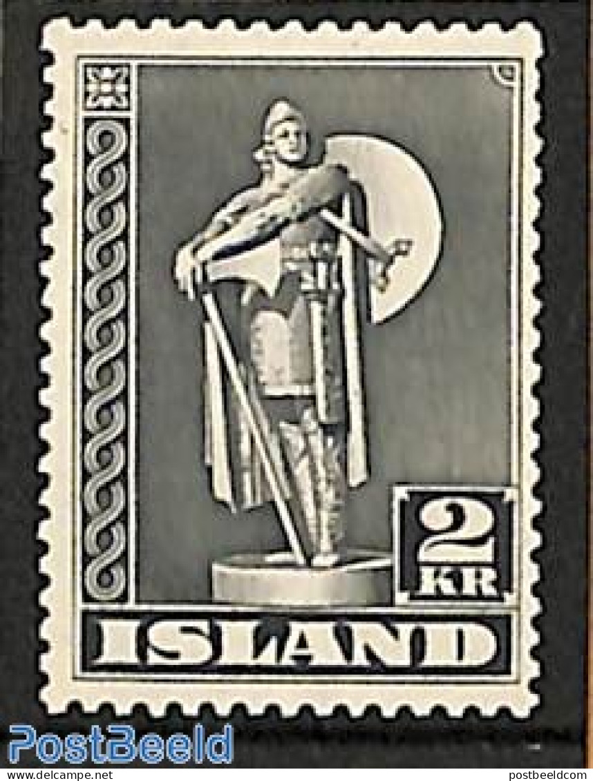 Iceland 1947 2Kr, Perf. 11.5, Stamp Out Of Set, Unused (hinged) - Unused Stamps