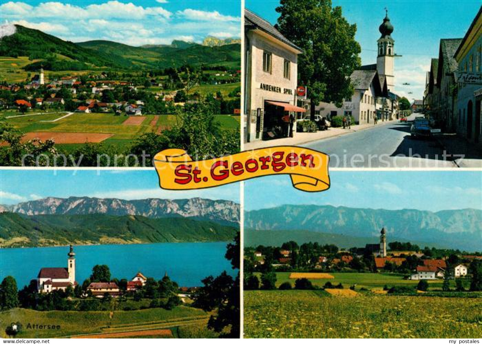 73242901 St Georgen Attergau Kirche Panoramen St Georgen Attergau - Sonstige & Ohne Zuordnung