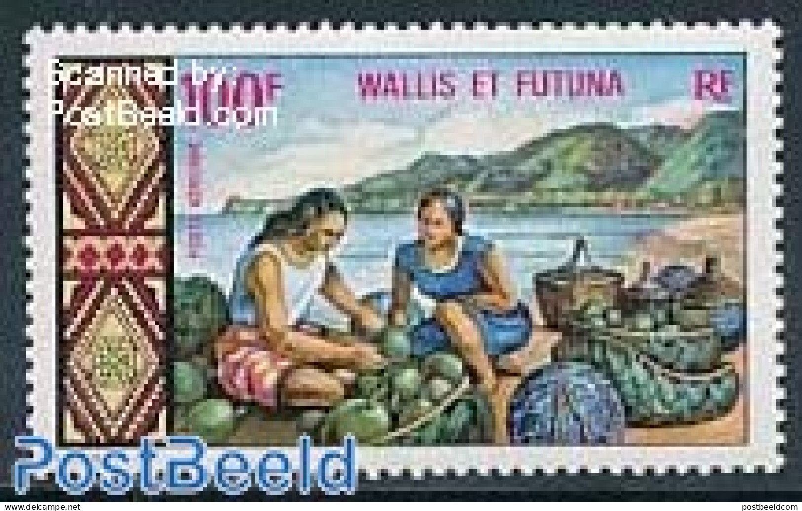 Wallis & Futuna 1969 100F, Stamp Out Of Set, Mint NH, Nature - Fruit - Frutas