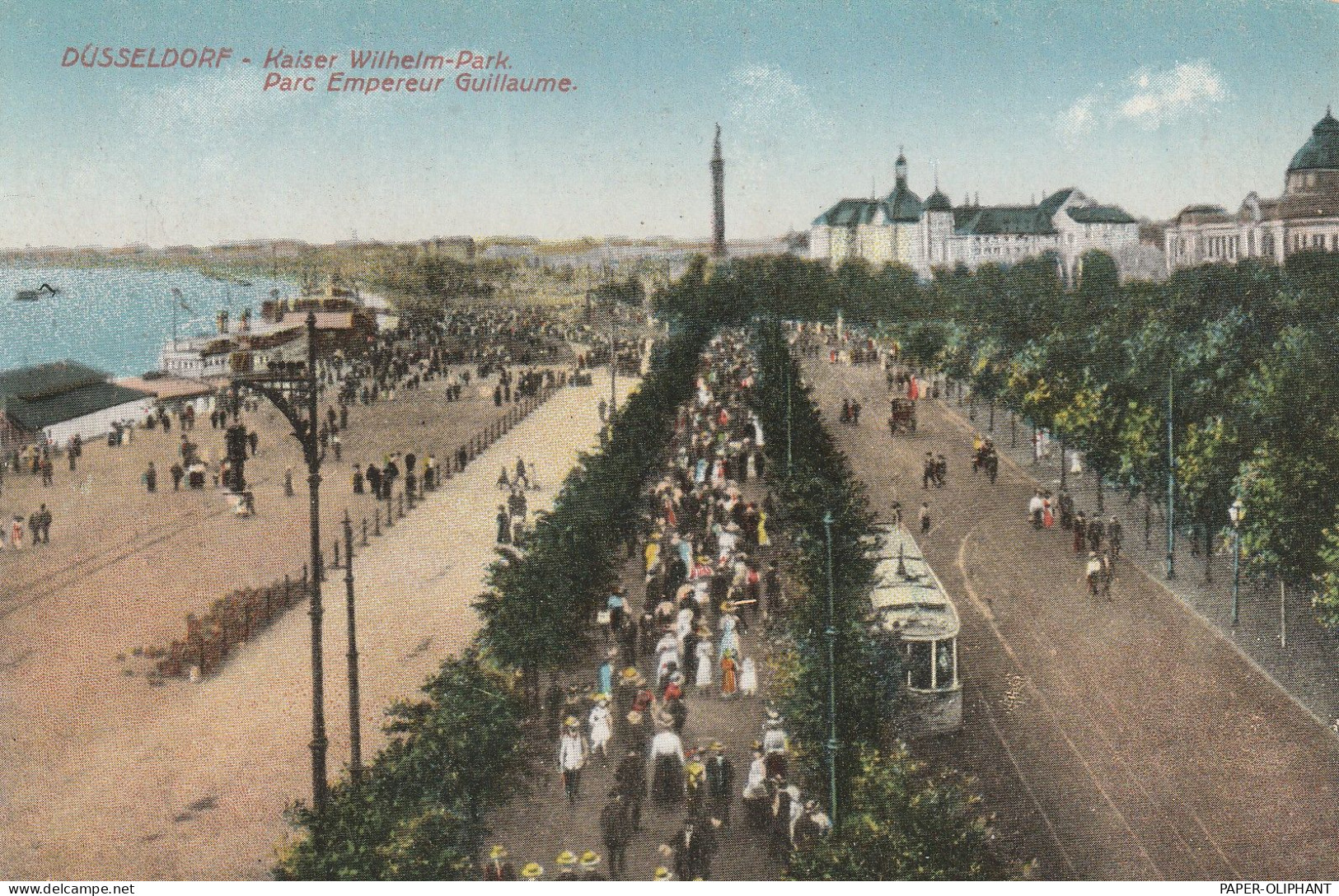 4000 DÜSSELDORF, Kaiser Wilhelm Park, Strassenbahn, Animierte Szene, 1924 - Düsseldorf