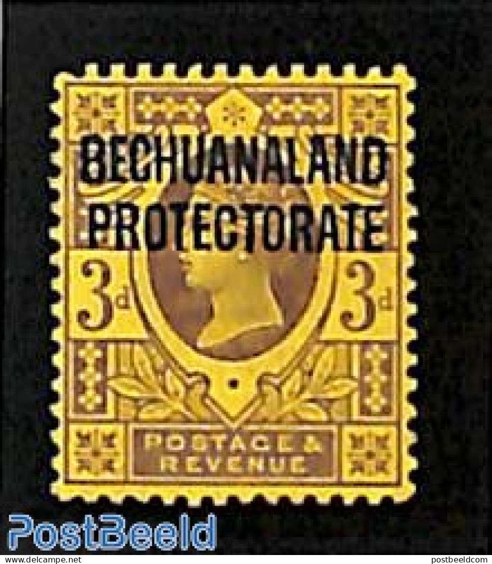 Botswana 1897 3d, Stamp Out Of Set, Unused (hinged) - Botswana (1966-...)