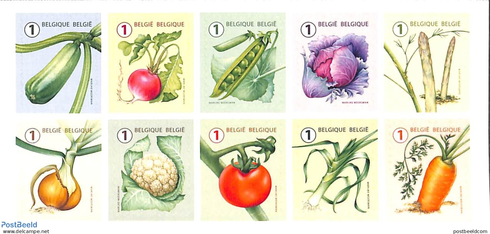 Belgium 2022 Vegetables 10v S-a, Mint NH, Health - Food & Drink - Nuevos