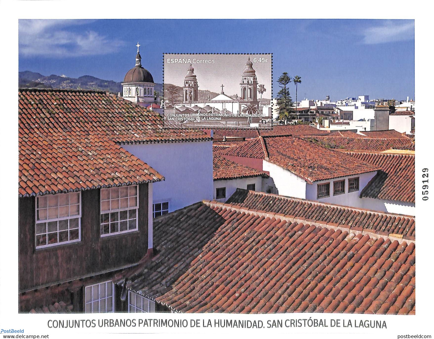 Spain 2022 Worl Heritage, San Cristobal De La Laguna S/s, Mint NH, History - Religion - World Heritage - Churches, Tem.. - Unused Stamps