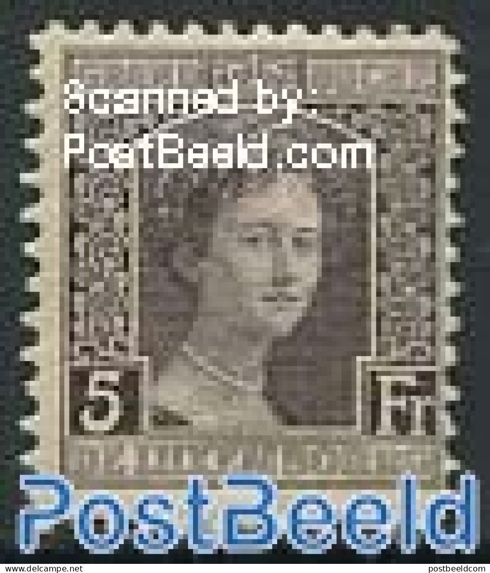 Luxemburg 1914 5Fr, Stamp Out Of Set, Mint NH - Ungebraucht