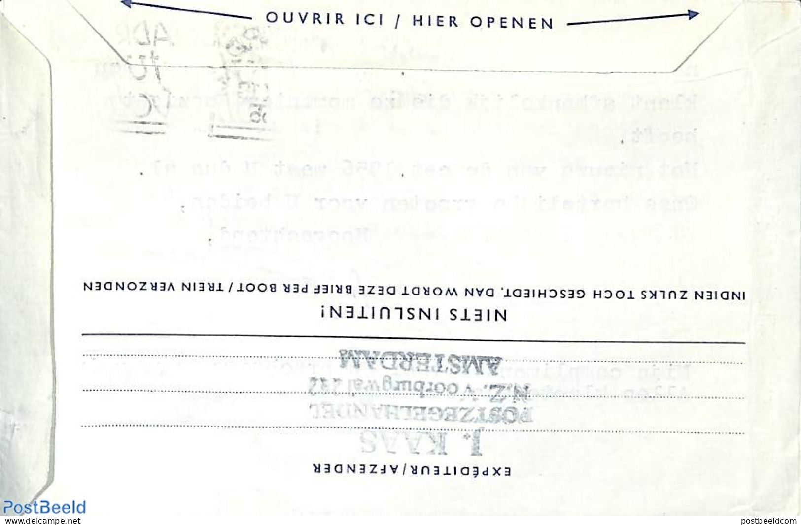 Netherlands 1955 Aerogramme 30c To USA, Used Postal Stationary - Lettres & Documents