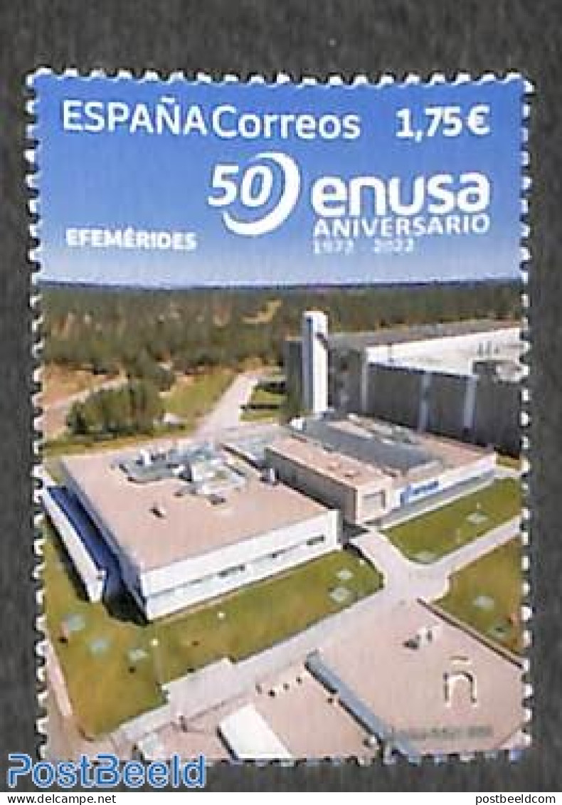 Spain 2022 Enusa 50 Years 1v, Mint NH, Science - Atom Use & Models - Neufs