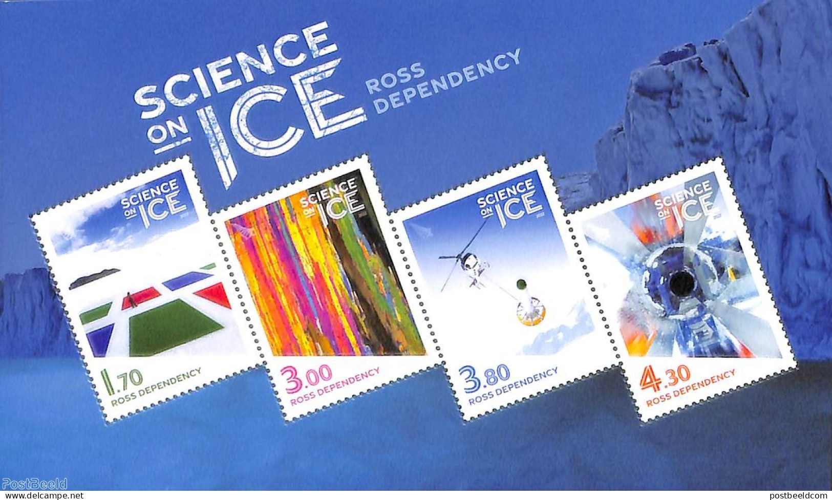 Ross Dependency 2022 Science On Ice S/s, Mint NH, Transport - Helicopters - Elicotteri