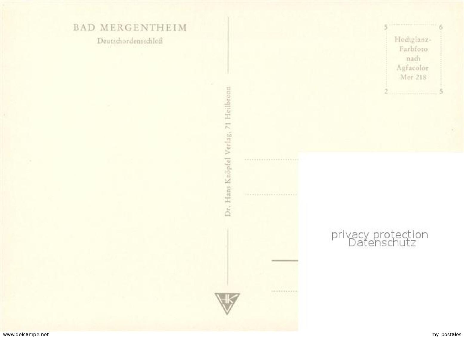 73242833 Bad Mergentheim Deutschordensschloss Bad Mergentheim - Bad Mergentheim