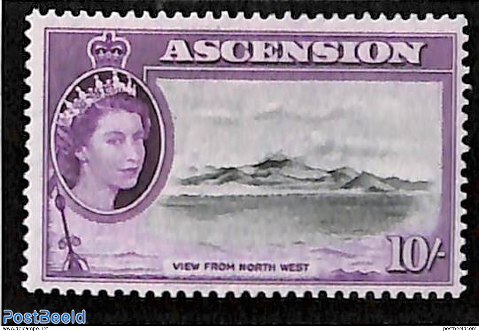 Ascension 1956 Stamp Out Of Set, Mint NH - Ascensión