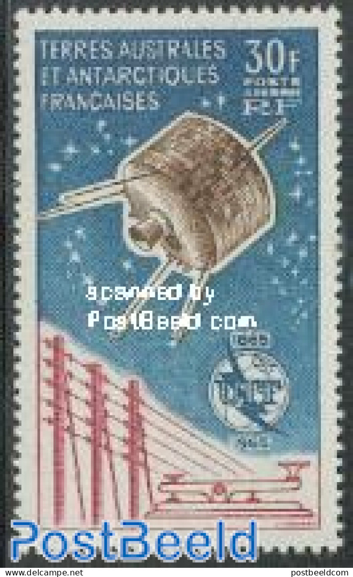 French Antarctic Territory 1965 I.T.U. Centenary 1v, Unused (hinged), Science - Transport - Various - Telecommunicatio.. - Unused Stamps
