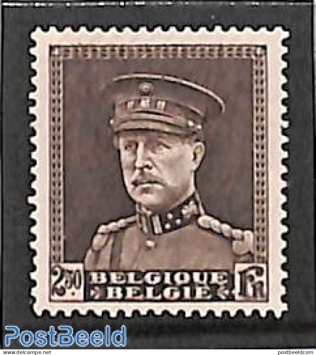 Belgium 1931 2.50Fr, Stamp Out Of Set, Unused (hinged) - Nuevos