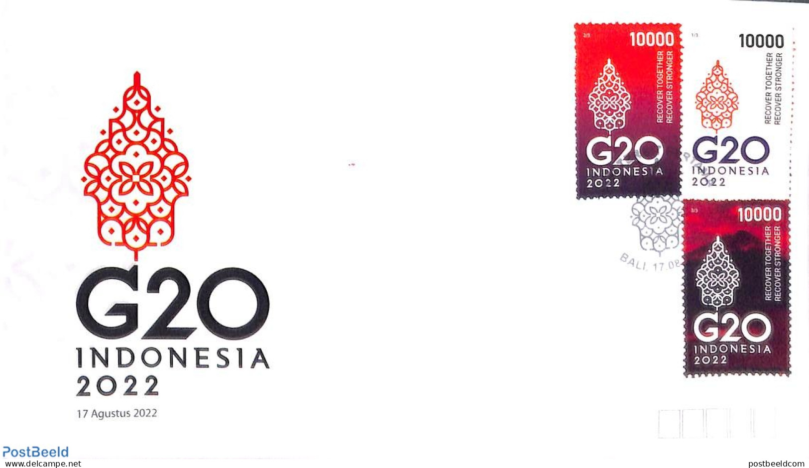 Indonesia 2022 G20 Summit 3v [::], Mint NH - Indonesia