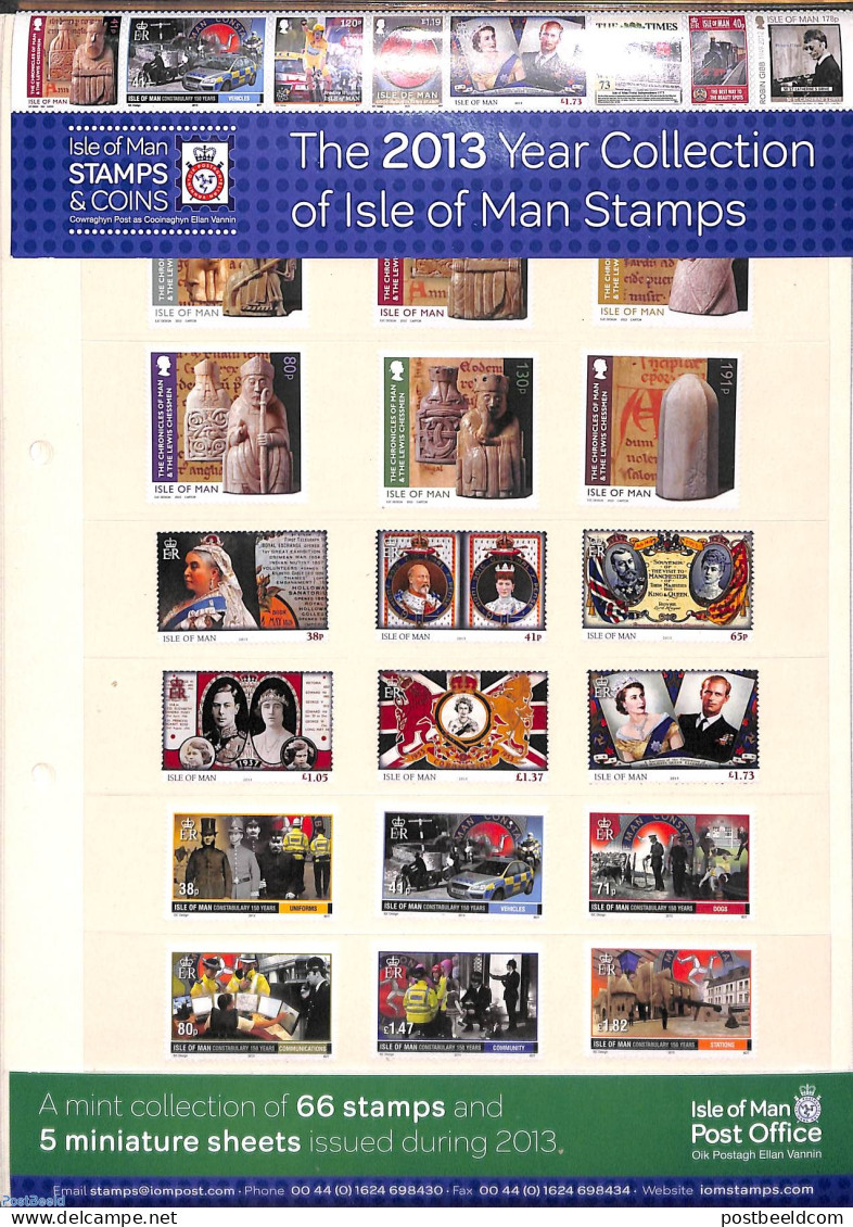 Isle Of Man 2013 Official Yearset 2013, Mint NH, Various - Yearsets (by Country) - Non Classés