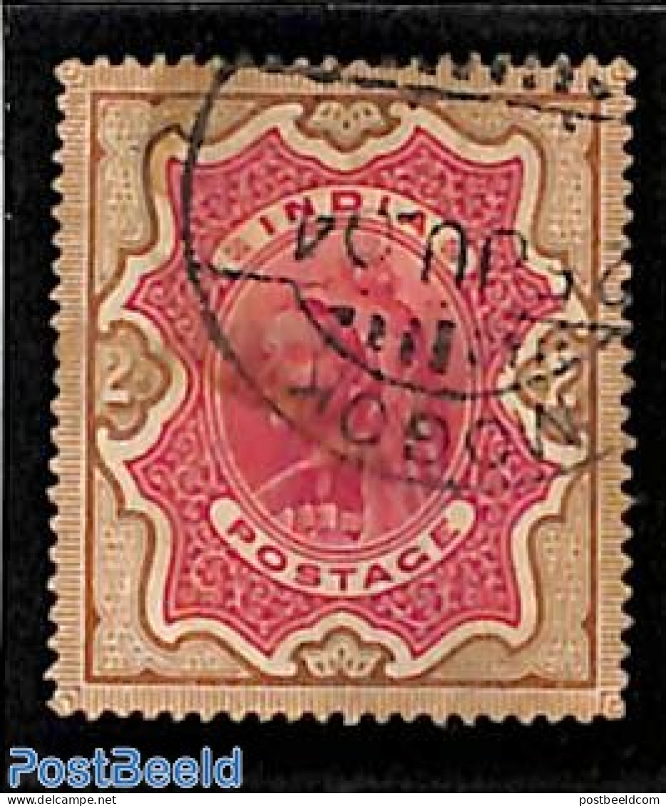 India 1895 2R, Stamp Out Of Set, Used Stamps - Gebruikt