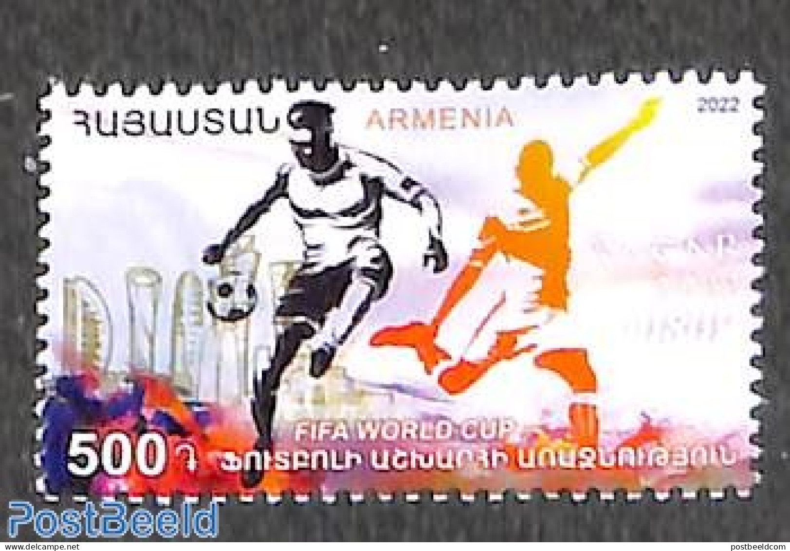 Armenia 2022 WC Football 1v, Mint NH, Sport - Football - Armenië